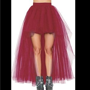 Burgundy tutu skirt